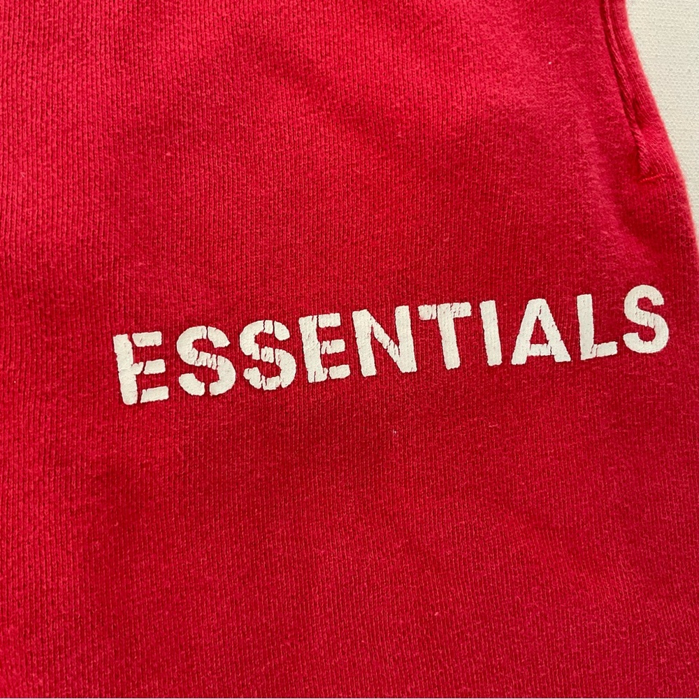 Fear Of God FOG Essentials Red Sweatpants Men’s M Joggers - Picture 4 of 16